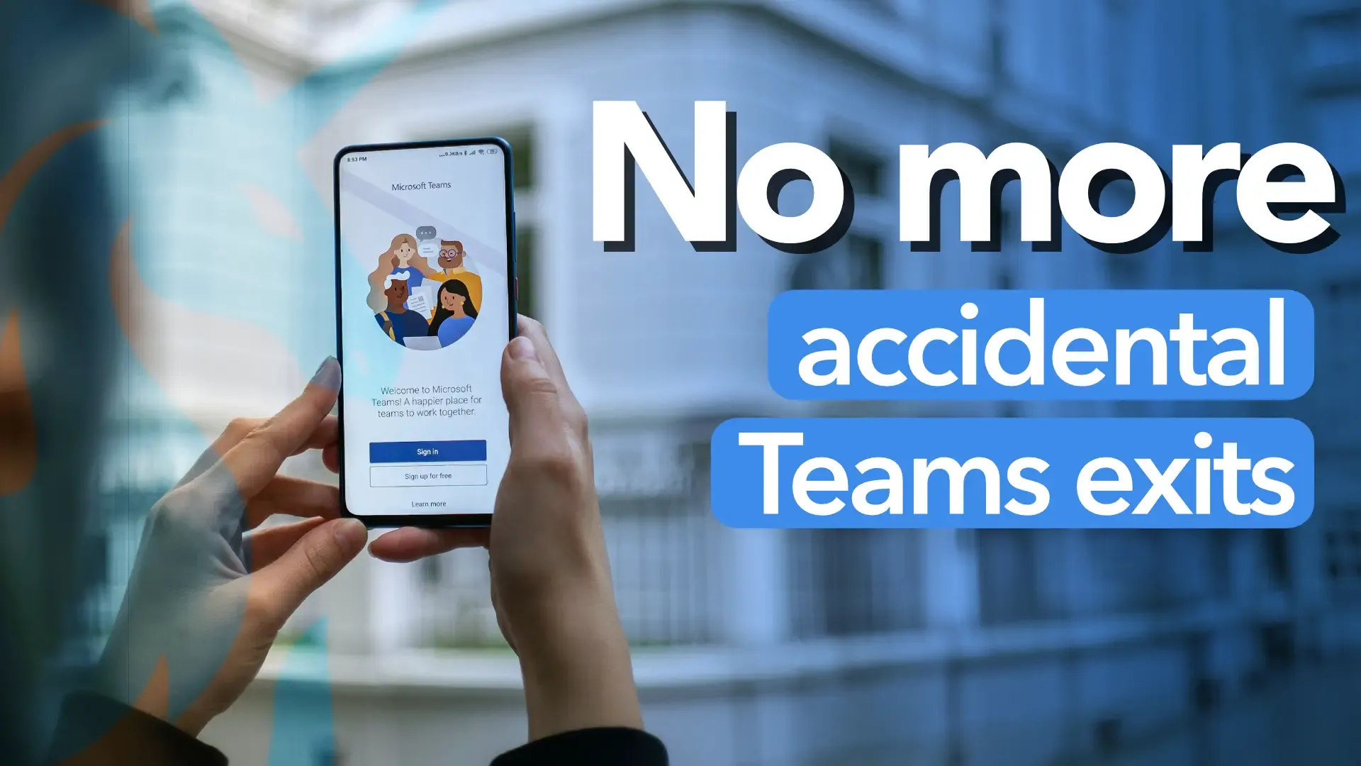 Teams finally moves the Quit button