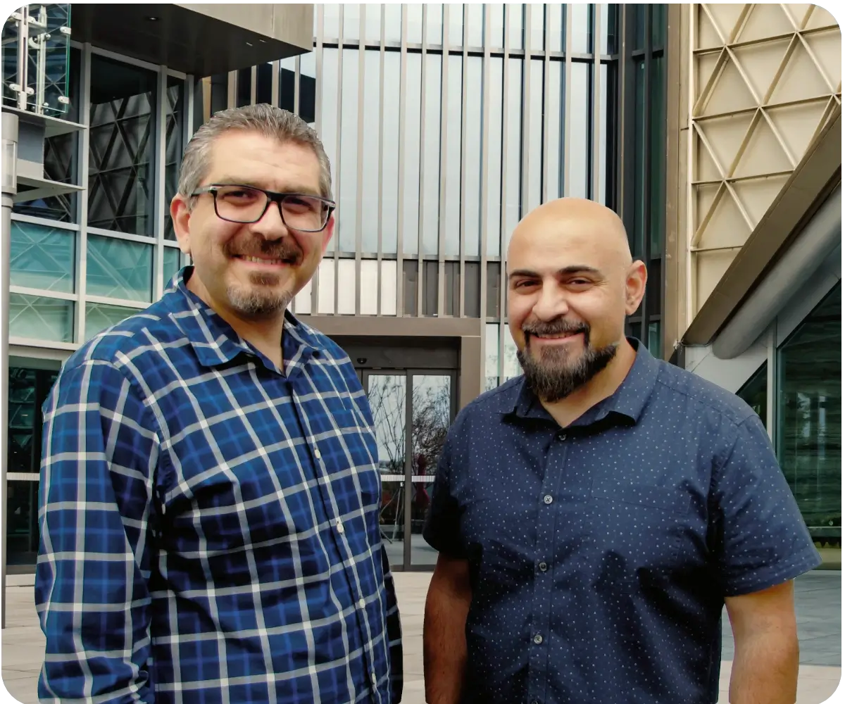 George Mkrtchyan, CEO and Co-Founder. Arthur Gaplanyan, President and Co-Founder.