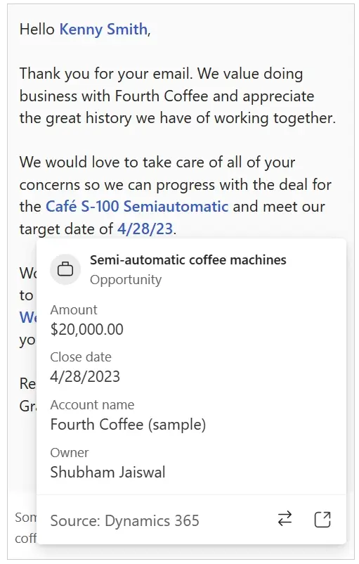 Copilot Email CRM